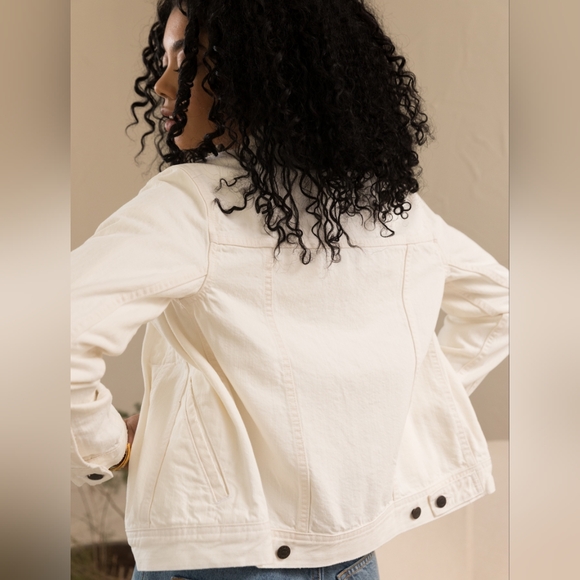 Able white denim jacket - bailey classic jacket - Picture 8 of 9